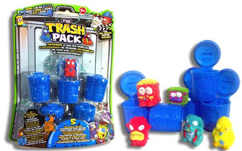 Giochi Preziosi Trash Pack Blister de 5 Personnages et Poubelles
